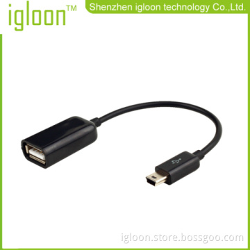 Mini Usb To Usb Female Adapter Otg Cable 